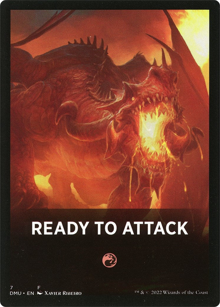 Ready to Attack Theme Card [Dominaria United Tokens] | Cracking-Singles