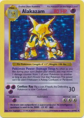 Alakazam (1/102) [Base Set Shadowless Unlimited] | Cracking-Singles