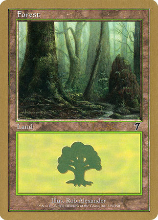 Forest (329) - 2001 Jan Tomcani (7ED) [World Championship Decks 2001] | Cracking-Singles