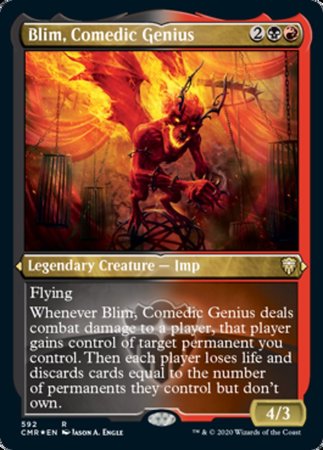 Blim, Comedic Genius (Foil Etched) [Commander Legends] | Cracking-Singles