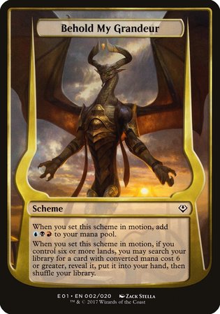 Behold My Grandeur (Archenemy: Nicol Bolas) [Archenemy: Nicol Bolas Schemes] | Cracking-Singles