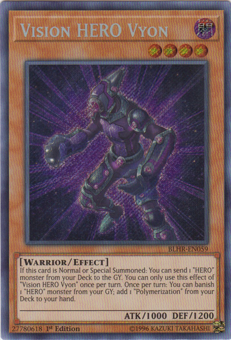 Vision Hero Vyon [BLHR-EN059] Secret Rare | Cracking-Singles