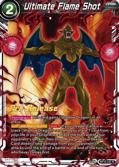 Ultimate Flame Shot (BT15-141) [Saiyan Showdown Prerelease Promos] | Cracking-Singles