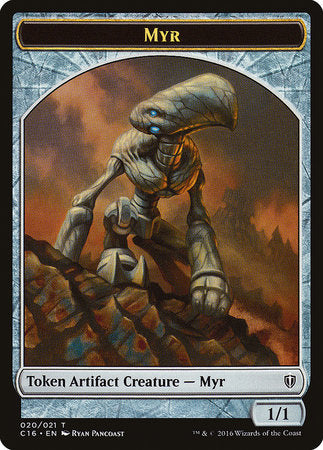 Myr // Bird (White) Double-sided Token [Commander 2016 Tokens] | Cracking-Singles