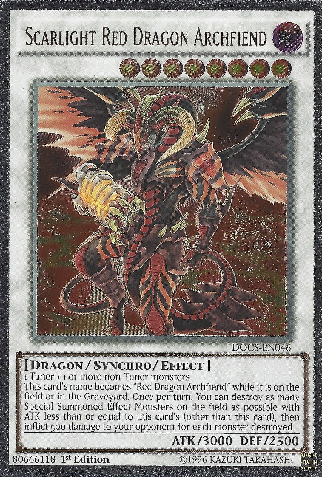 Scarlight Red Dragon Archfiend (UTR) [DOCS-EN046] Ultimate Rare | Cracking-Singles