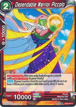 Dependable Warrior Piccolo [BT8-013] | Cracking-Singles