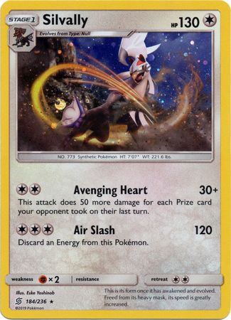 Silvally (184/236) (Cosmos Holo) [Sun & Moon: Unified Minds] | Cracking-Singles