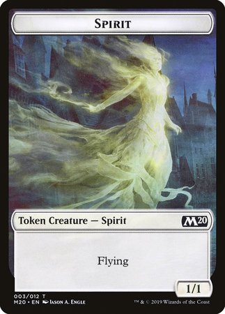 Spirit Token [Core Set 2020 Tokens] | Cracking-Singles