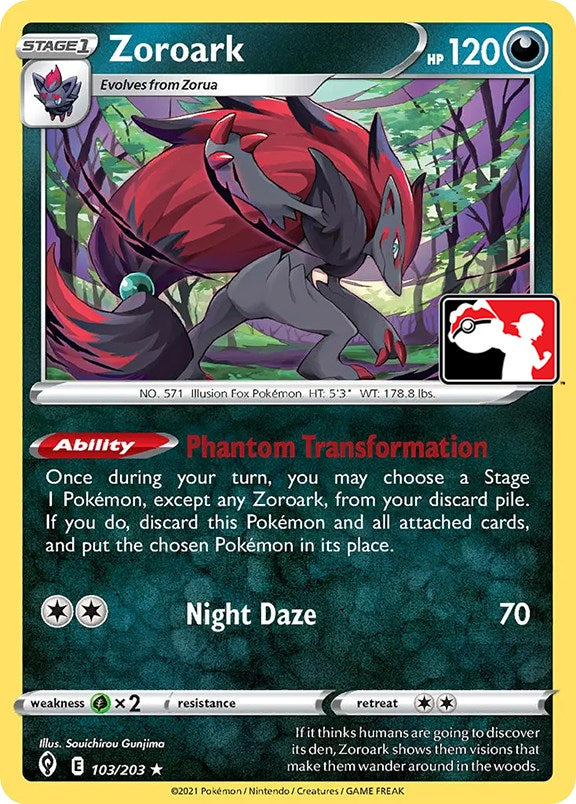 Zoroark (103/203) [Prize Pack Series One] | Cracking-Singles