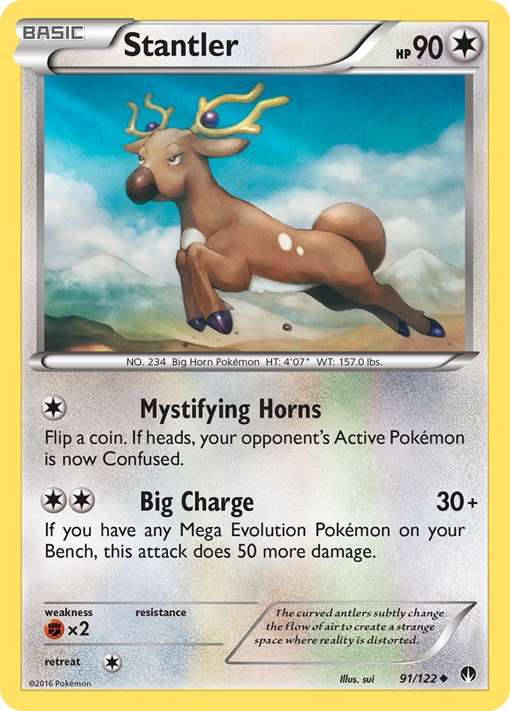 Stantler (91/122) [XY: BREAKpoint] | Cracking-Singles