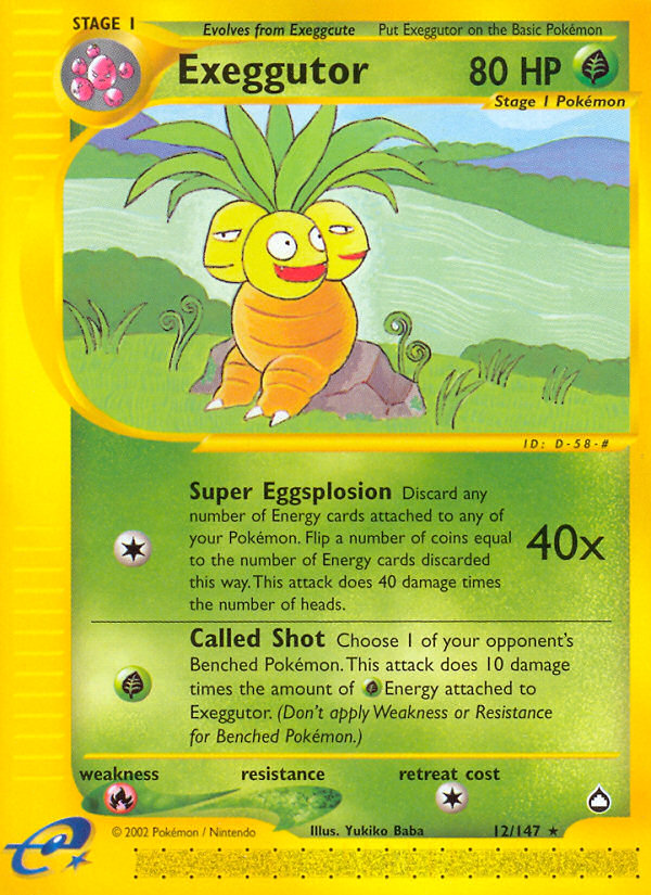 Exeggutor (12/147) [Aquapolis] | Cracking-Singles