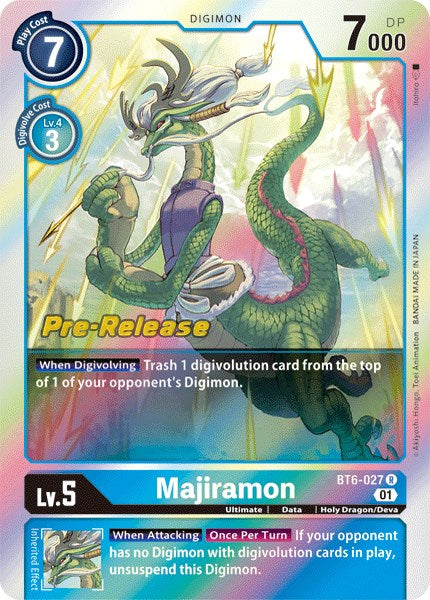 Majiramon [BT6-027] [Double Diamond Pre-Release Cards] | Cracking-Singles