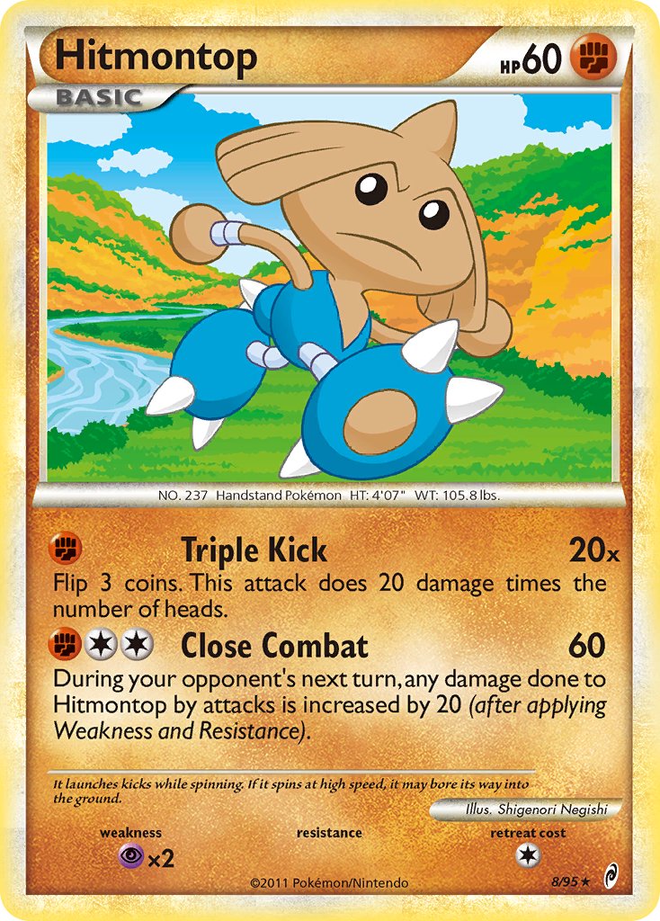 Hitmontop (8/95) (Theme Deck Exclusive) [HeartGold & SoulSilver: Call of Legends] | Cracking-Singles