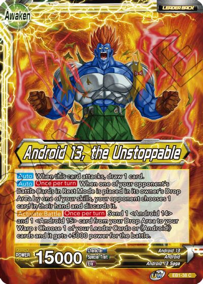 Android 13, Android 14, & Android 15 // Android 13, the Unstoppable (EB1-38) [Battle Evolution Booster] | Cracking-Singles