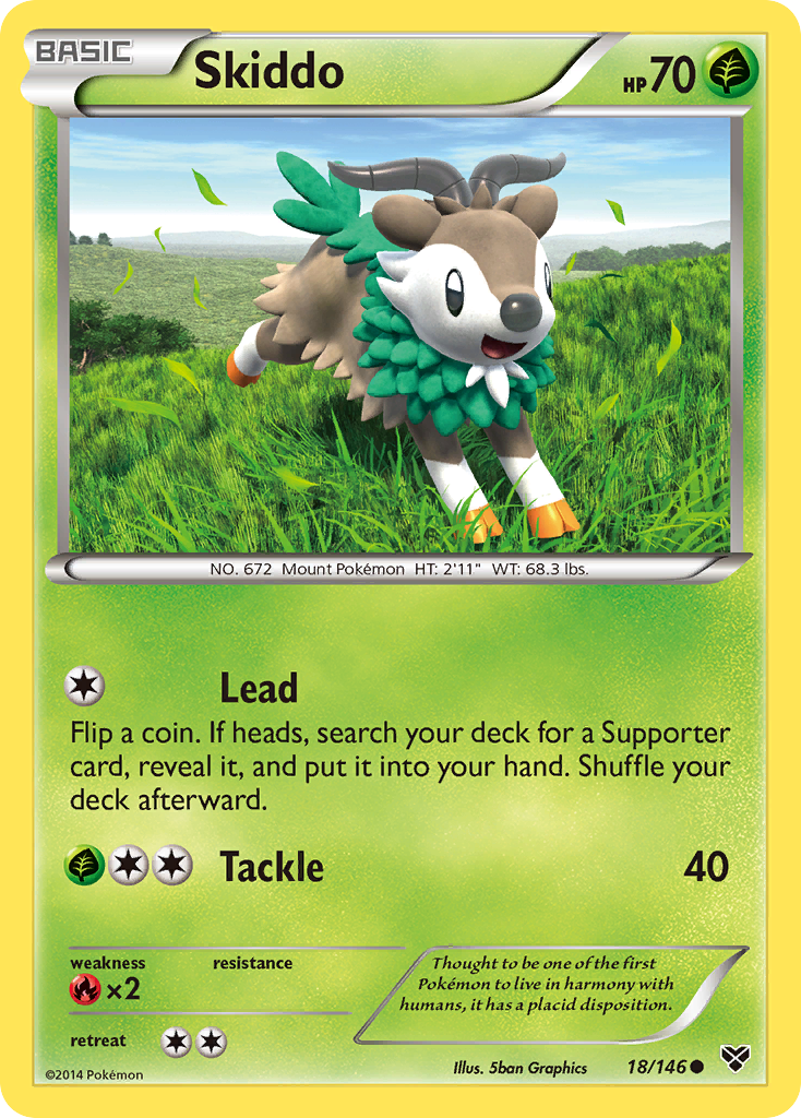 Skiddo (18/146) [XY: Base Set] | Cracking-Singles