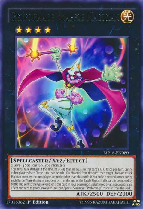 Performage Trapeze Magician [MP16-EN080] Rare | Cracking-Singles