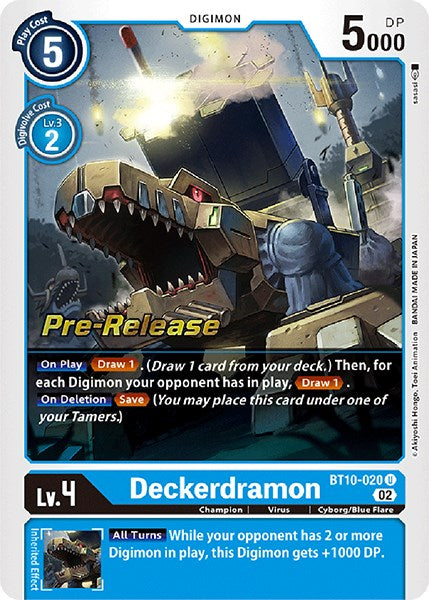 Deckerdramon [BT10-020] [Xros Encounter Pre-Release Cards] | Cracking-Singles