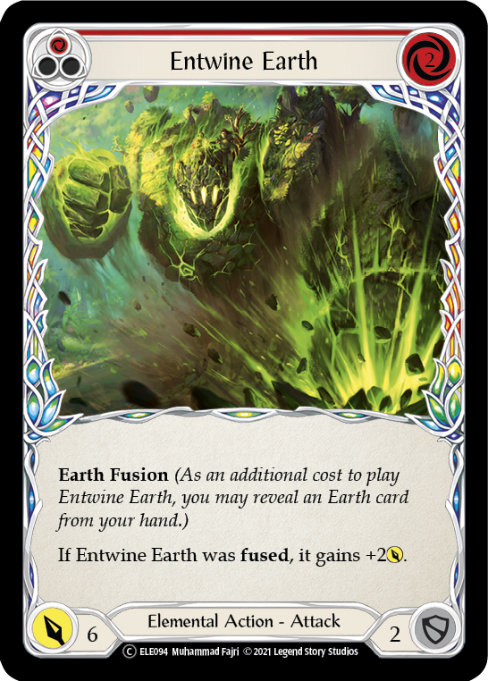 Entwine Earth (Red) [U-ELE094] Unlimited Rainbow Foil | Cracking-Singles