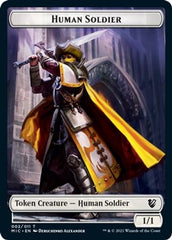 Eldrazi Spawn // Human Soldier Double-sided Token [Innistrad: Midnight Hunt Commander] | Cracking-Singles