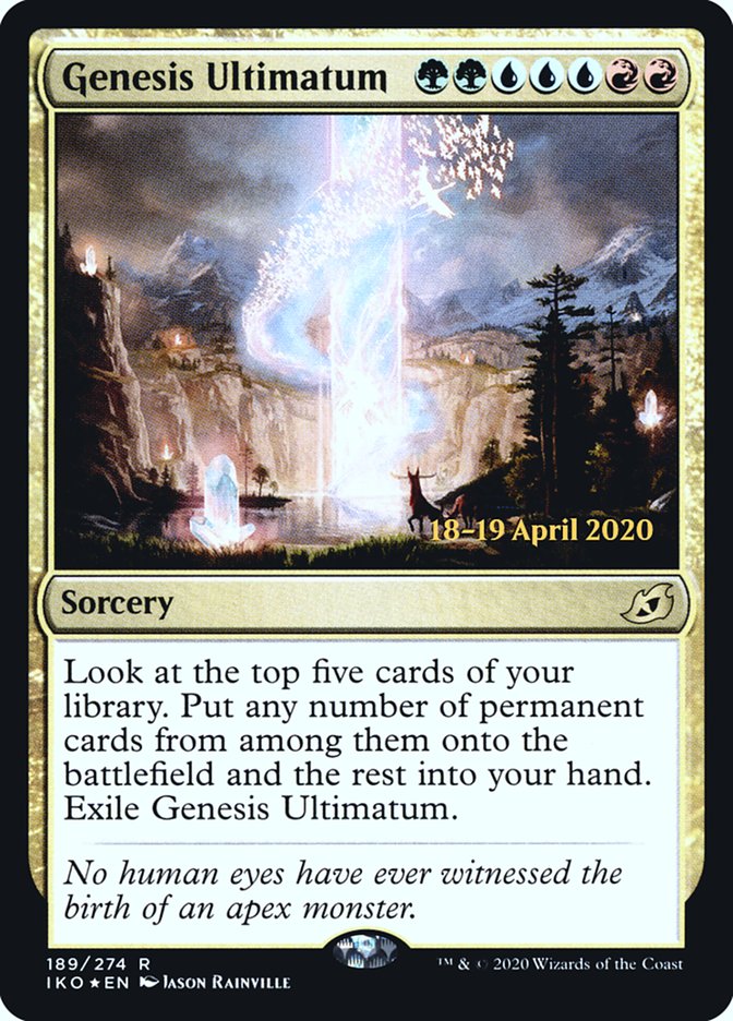 Genesis Ultimatum  [Ikoria: Lair of Behemoths Prerelease Promos] | Cracking-Singles