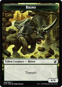 Rhino // Egg Double-sided Token [Commander 2019 Tokens] | Cracking-Singles