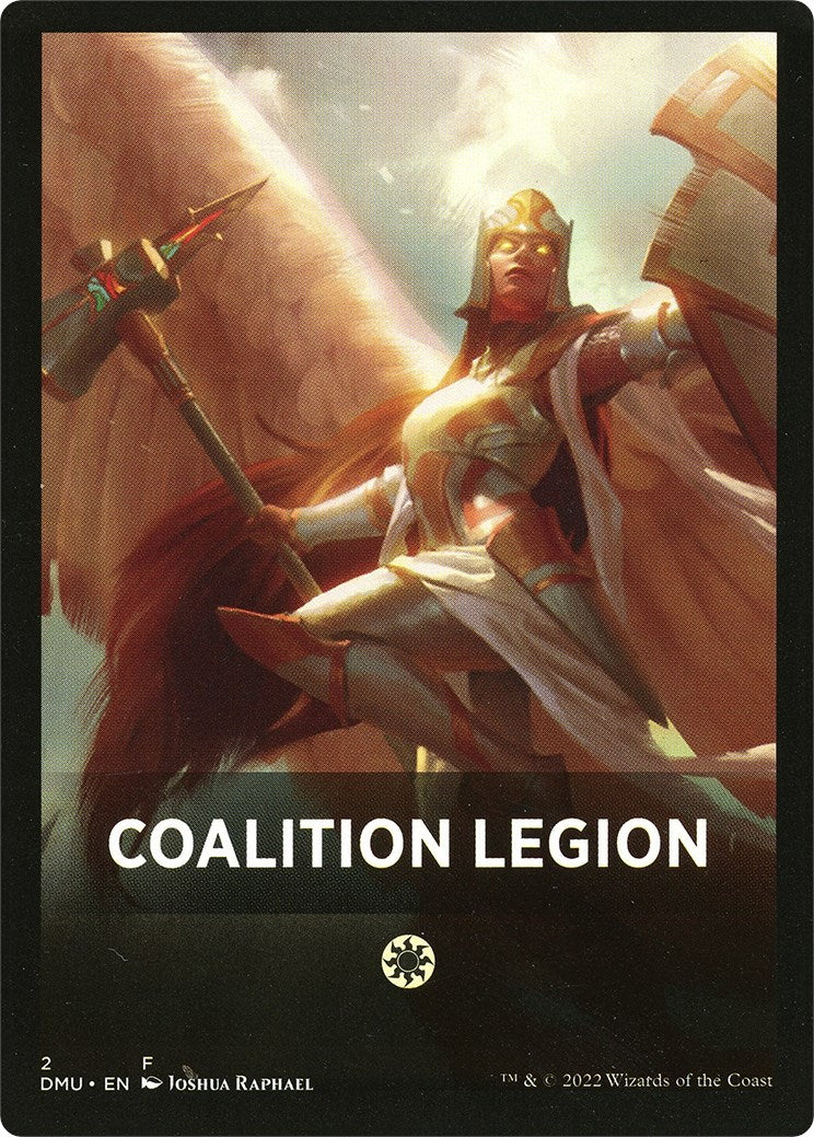 Coalition Legion Theme Card [Dominaria United Tokens] | Cracking-Singles