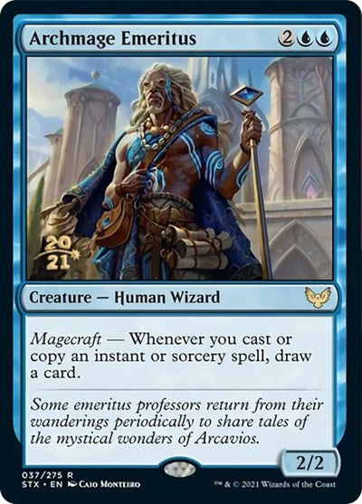 Archmage Emeritus [Strixhaven: School of Mages Prerelease Promos] | Cracking-Singles