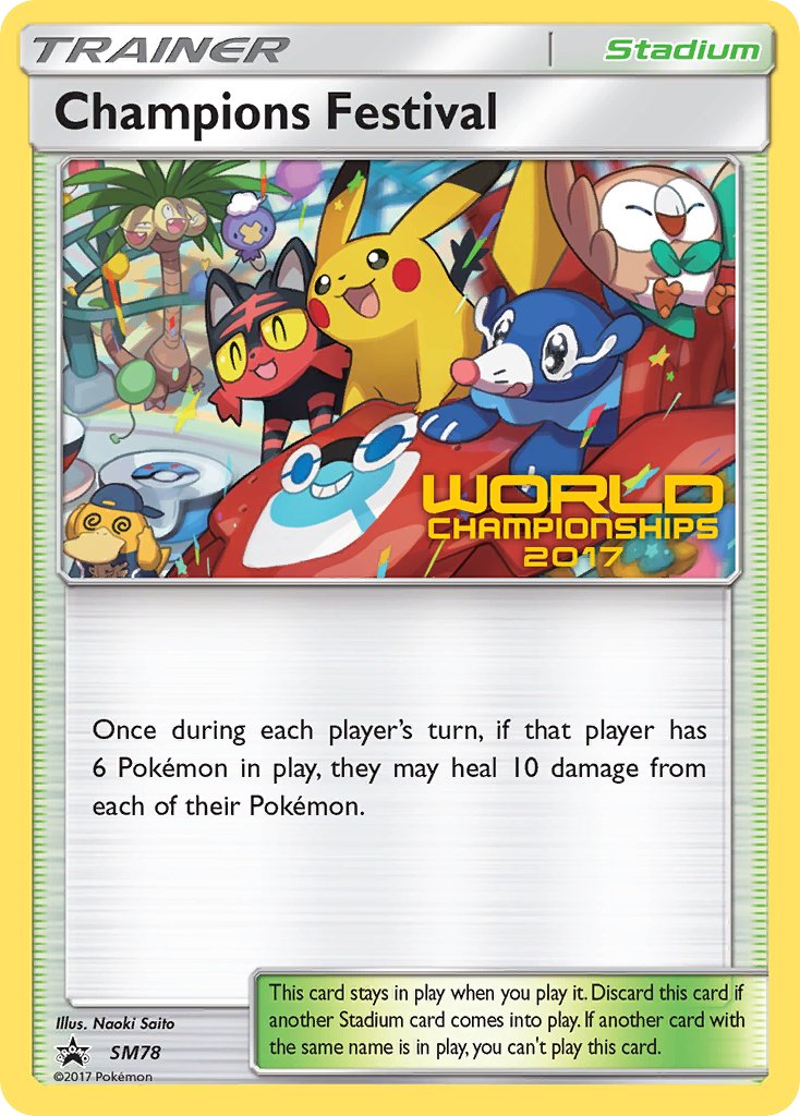 Champions Festival (SM78) (2017 Champion) [Sun & Moon: Black Star Promos] | Cracking-Singles