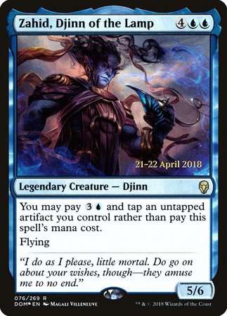 Zahid, Djinn of the Lamp [Dominaria Promos] | Cracking-Singles