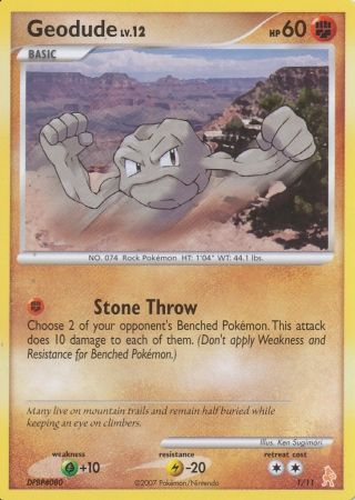 Geodude (1/11) [Diamond & Pearl: Trainer Kit - Lucario] | Cracking-Singles