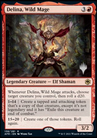 Delina, Wild Mage (Promo Pack) [Dungeons & Dragons: Adventures in the Forgotten Realms Promos] | Cracking-Singles