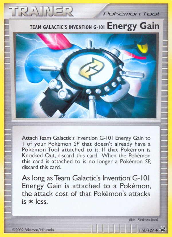 Team Galactic's Invention G-101 Energy Gain (116/127) [Platinum: Base Set] | Cracking-Singles