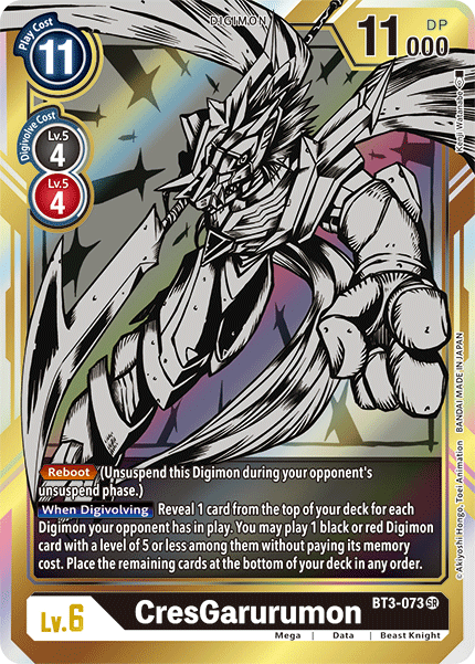 CresGarurumon [BT3-073] (Alternate Art) [Release Special Booster Ver.1.5] | Cracking-Singles