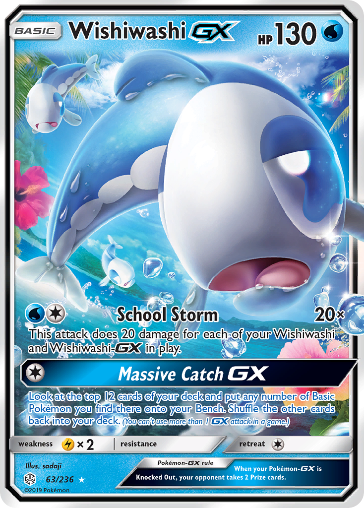 Wishiwashi GX (63/236) [Sun & Moon: Cosmic Eclipse] | Cracking-Singles