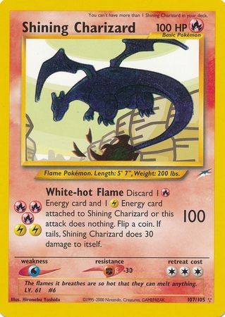 Shining Charizard (107/105) [Neo Destiny Unlimited] | Cracking-Singles