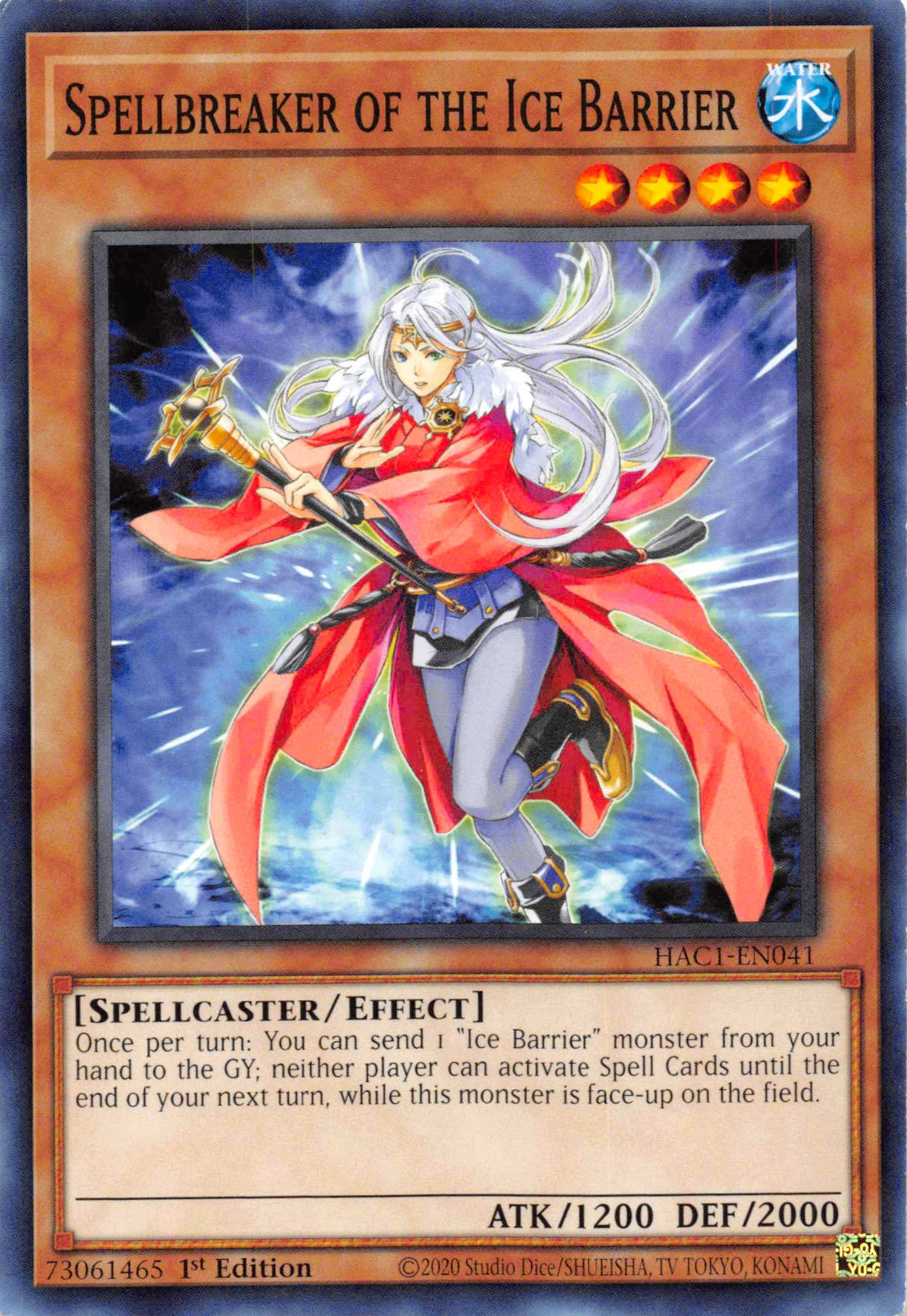 Spellbreaker of the Ice Barrier [HAC1-EN041] Common | Cracking-Singles