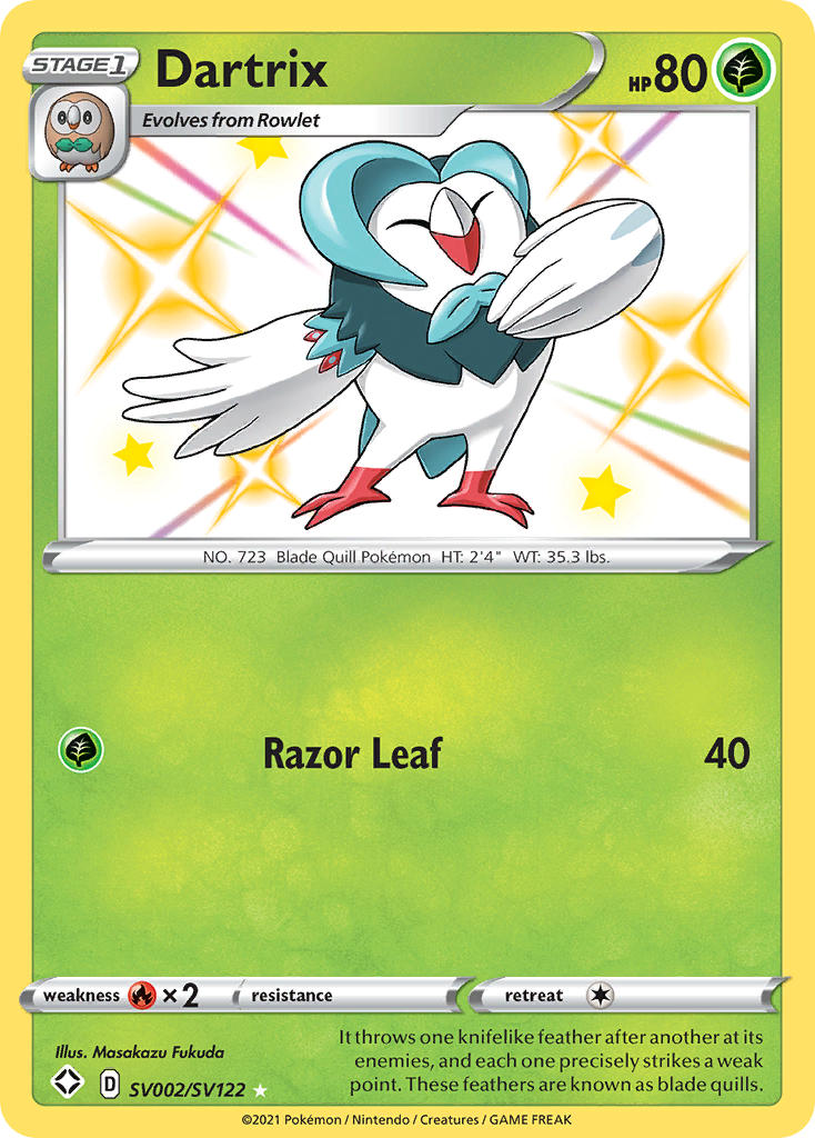 Dartrix (SV002/SV122) [Sword & Shield: Shining Fates] | Cracking-Singles