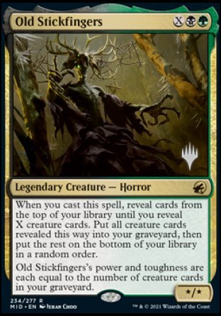 Old Stickfingers (Promo Pack) [Innistrad: Midnight Hunt Promos] | Cracking-Singles