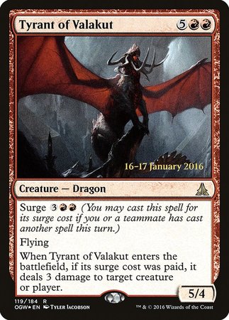 Tyrant of Valakut [Oath of the Gatewatch Promos] | Cracking-Singles