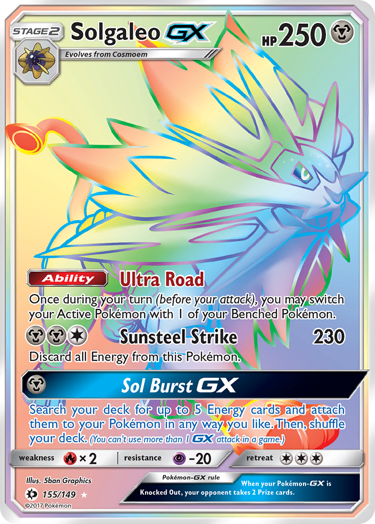 Solgaleo GX (155/149) [Sun & Moon: Base Set] | Cracking-Singles