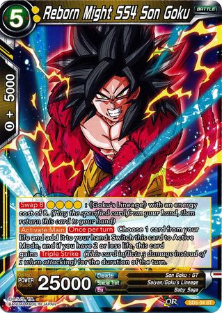 Reborn Might SS4 Son Goku (Starter Deck - The Crimson Saiyan) [SD5-04] | Cracking-Singles