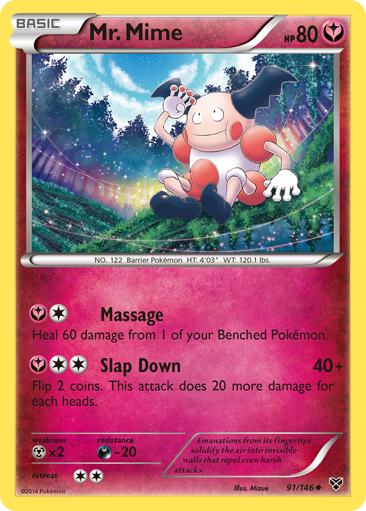 Mr. Mime (91/146) [XY: Base Set] | Cracking-Singles