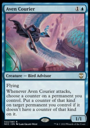 Aven Courier (Promo Pack) [Streets of New Capenna Commander Promos] | Cracking-Singles