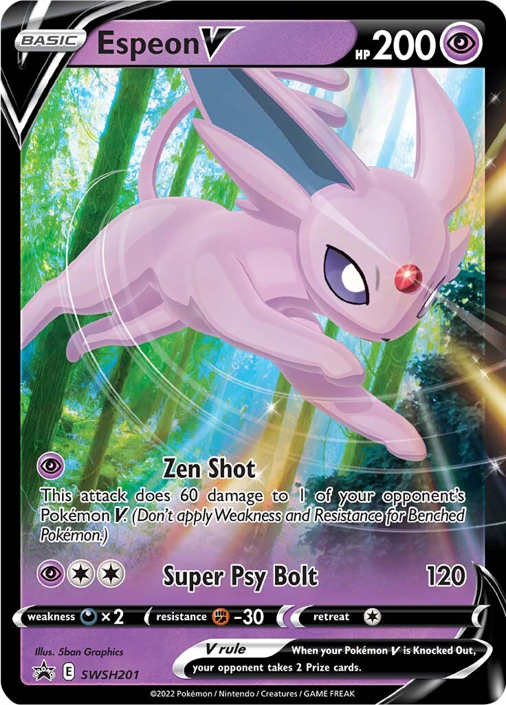 Espeon V (SWSH201) [Sword & Shield: Black Star Promos] | Cracking-Singles