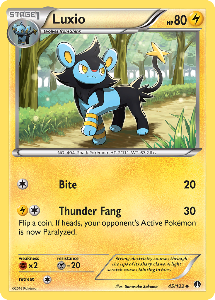 Luxio (45/122) [XY: BREAKpoint] | Cracking-Singles