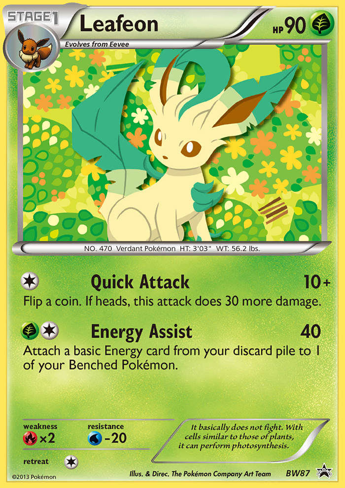 Leafeon (BW87) [Black & White: Black Star Promos] | Cracking-Singles