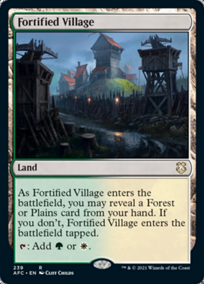 Fortified Village [Dungeons & Dragons: Adventures in the Forgotten Realms Commander] | Cracking-Singles