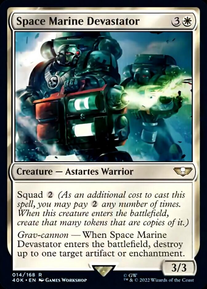 Space Marine Devastator (Surge Foil) [Universes Beyond: Warhammer 40,000] | Cracking-Singles