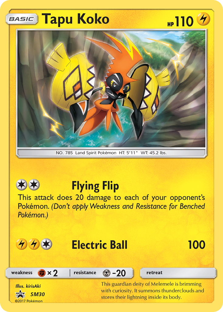 Tapu Koko (SM30) [Sun & Moon: Black Star Promos] | Cracking-Singles