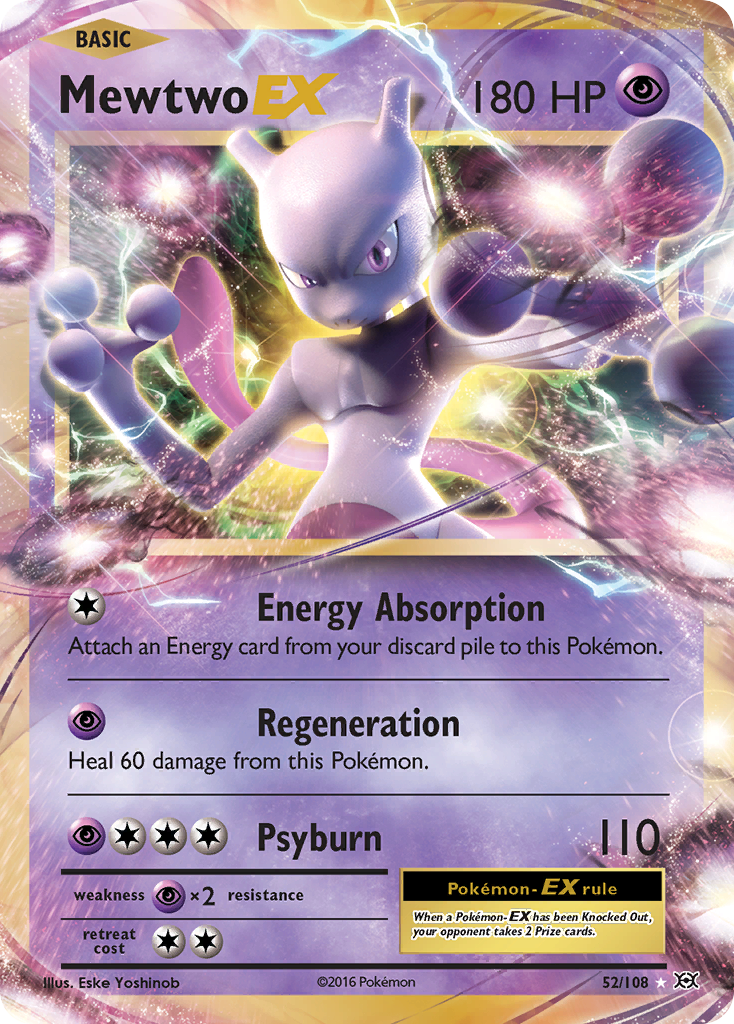 Mewtwo EX (52/108) [XY: Evolutions] | Cracking-Singles